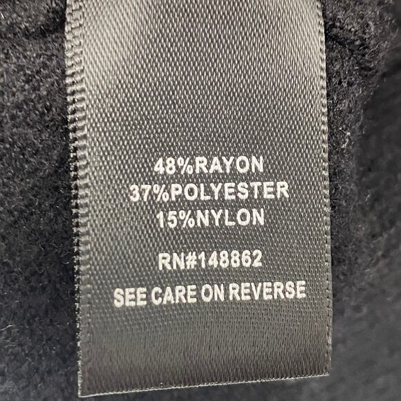 Torrid Knit Leopard Graphic Hooded Sweater Intarsia Knit Black White Womens 1X - Picture 7 of 8